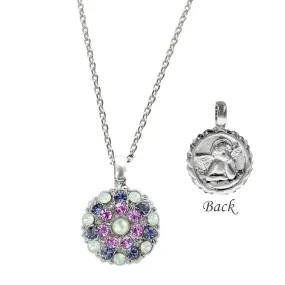 Mariana Angel Necklace Purple Rain Crystals