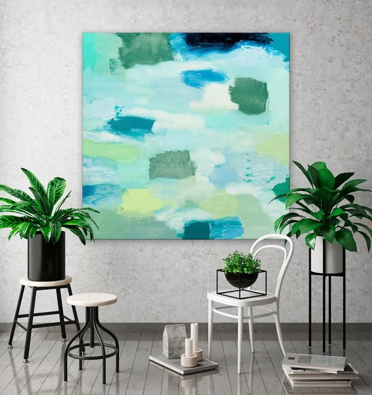 After The Rain Abstract Canvas Wall Art