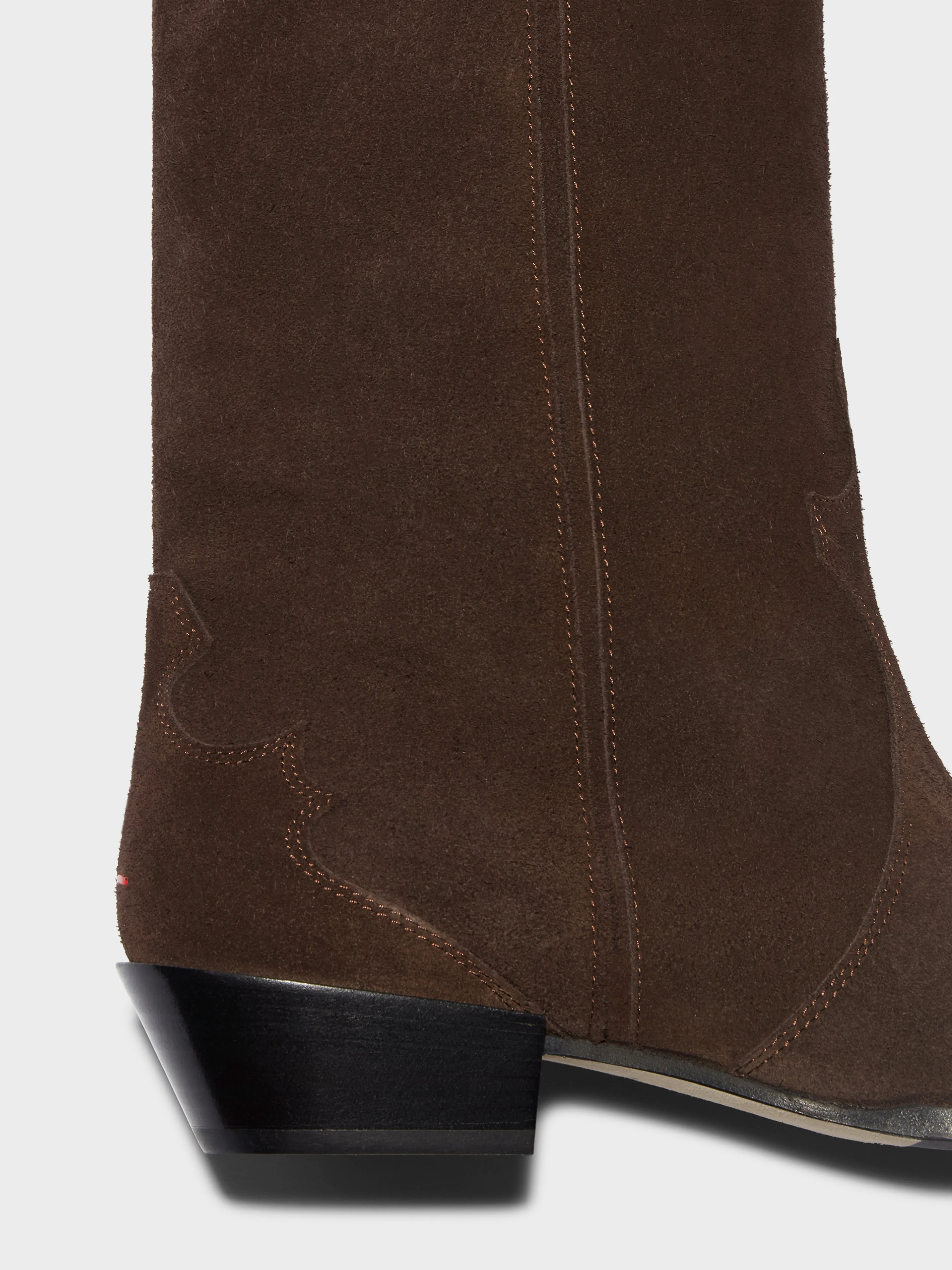 Aruna Suede Cowboy Knee-High Boots