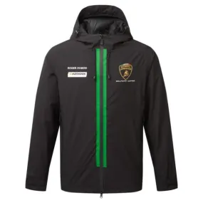 Automobili Lamborghini Squadra Corse Team Lightweight Rain Jacket - Black