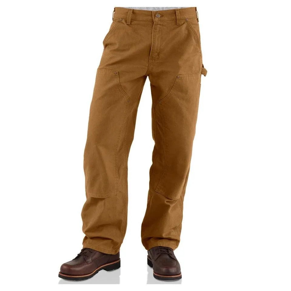 B136 - Double Front Washed Duck Work Dungaree - Carhartt Brown