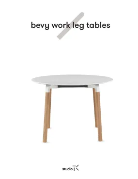 BEVY WORK LEG TABLES SELL SHEET (FR)