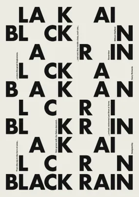 BLACK RAIN (White)