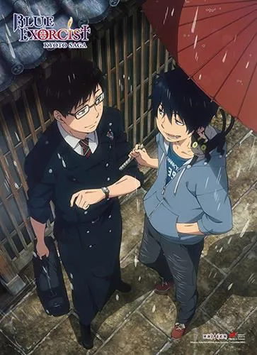 Blue Exorcist: Kyoto Saga Rin & Yukio Rain Wall Scroll