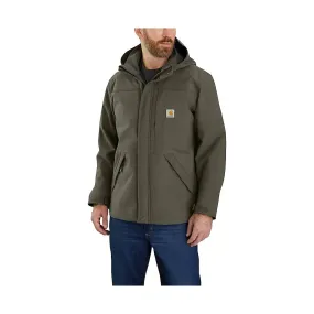 Carhartt Men's Storm Defender Loose Fit Heavy Weight Rain Jacket - Moss