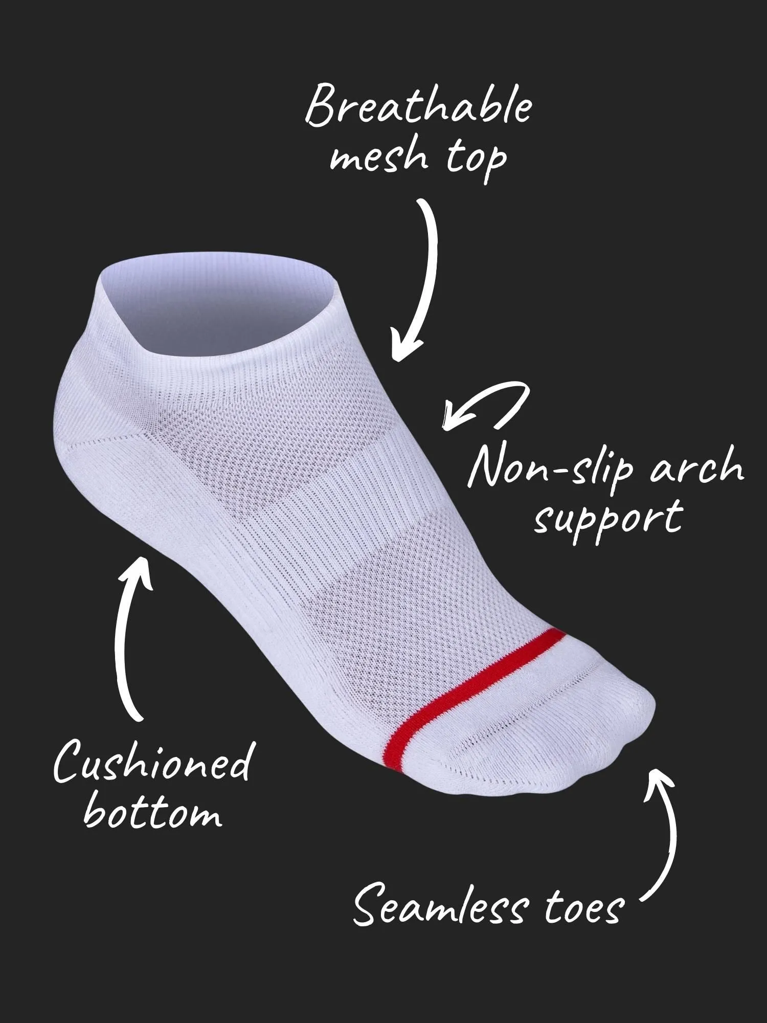 Foundation 3-Pack Ankle Socks