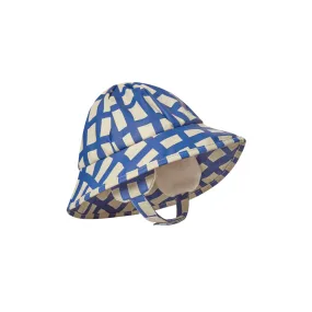 Garbo&Friends Plaid Cobalt Lined Rain Hat