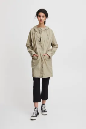 Ichi Tazi Rain jacket-Doeskin-20102965