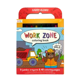 Ooly - Carry Along Coloring Book Kit - Work Zone