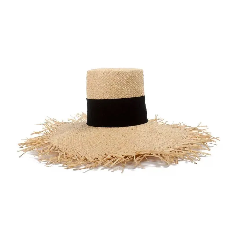 Raffia High Top Hat