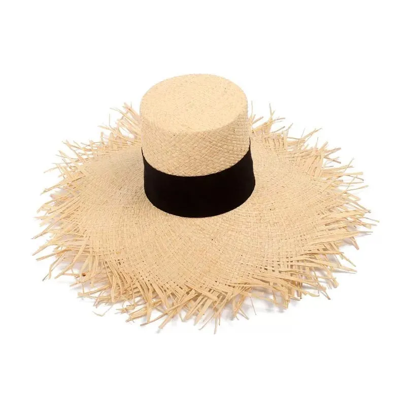 Raffia High Top Hat