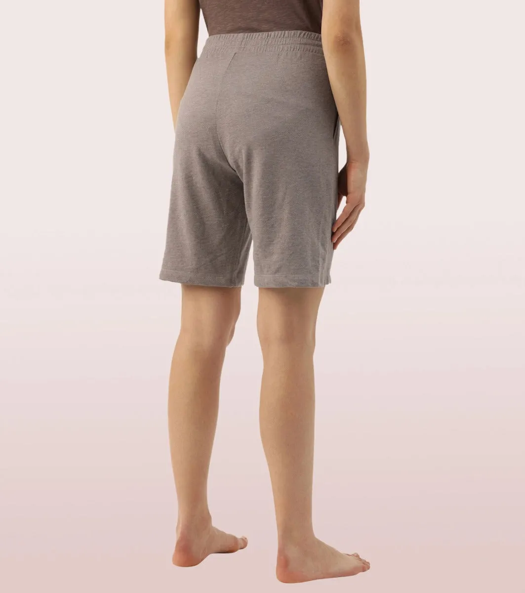 Relax Bermuda | Knee Length Shorts With Adjustable Waistband & Pockets