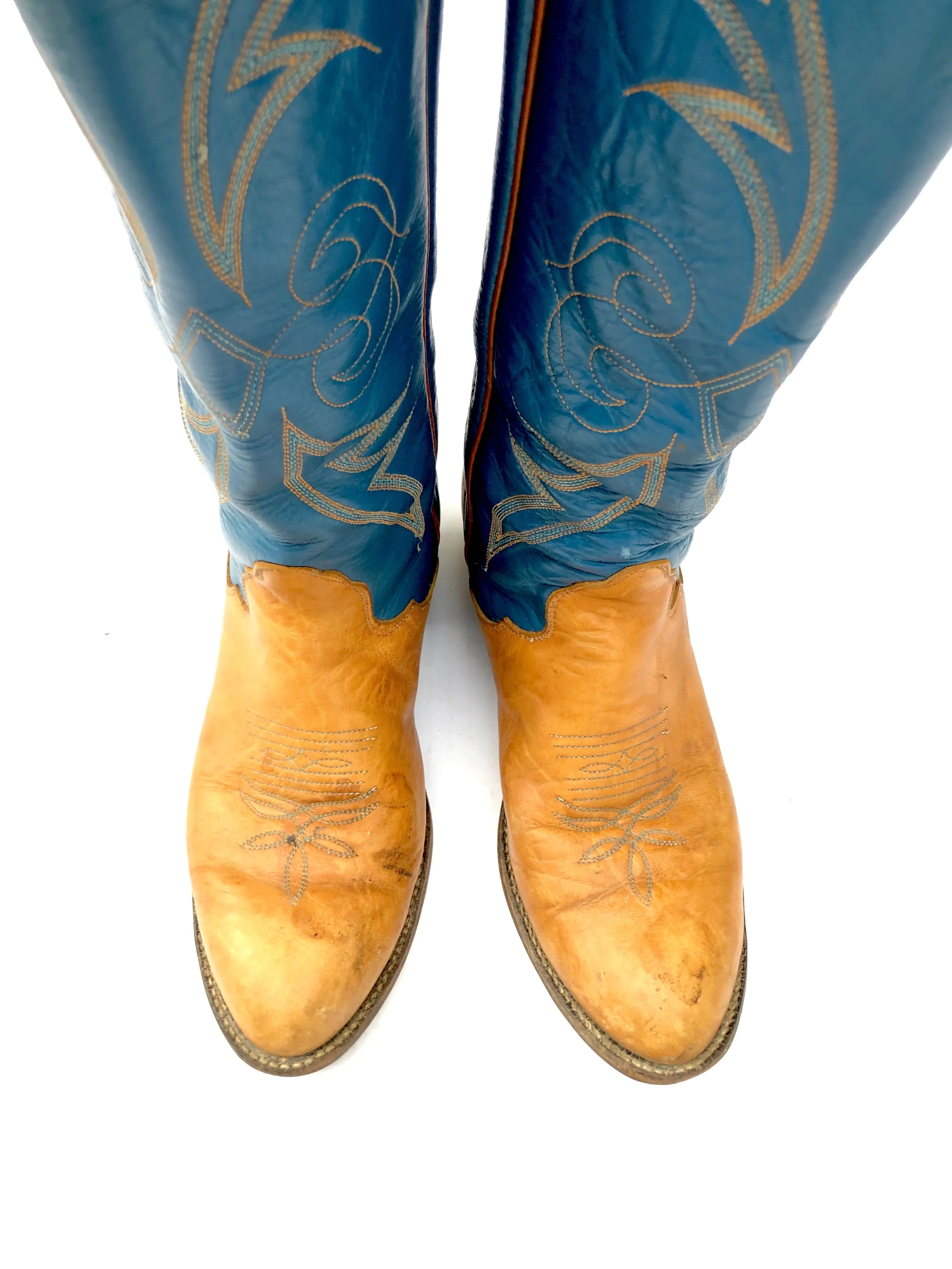 VINTAGE: Tony Lama Black Label Cowboy Boots